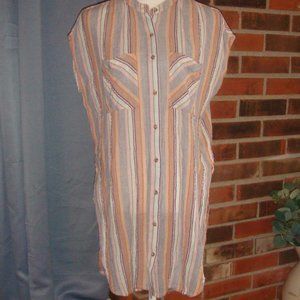 Anthropologie Holding Horses Oversized Cotton Merida Striped Tunic Top S